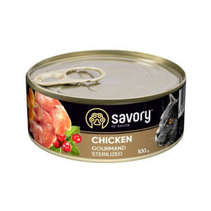 Savory Cat Adult Sterilized Chicken - вологий корм з куркою для стерилізованих котів
