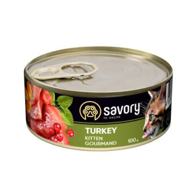Savory Kitten Turkey - вологий корм з індичкою для кошенят