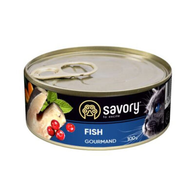 Savory Cat Adult Fish - вологий корм з рибою для котів