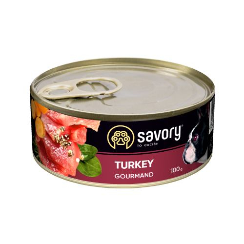 Savory Dog Adult Turkey - вологий корм з індичкою для собак