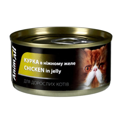 AnimAll Шматочки курки в желе для дорослих котів