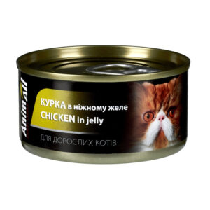 AnimAll Шматочки курки в желе для дорослих котів