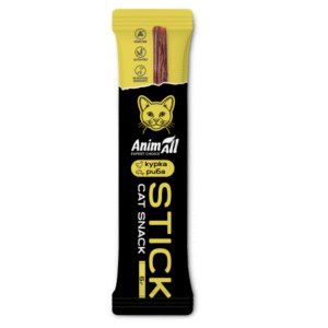 AnimAll Sticks Жувальні ласощі для дорослих котів з куркою та рибою