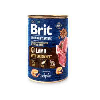 Brit Premium by Nature з ягням і гречкою для собак