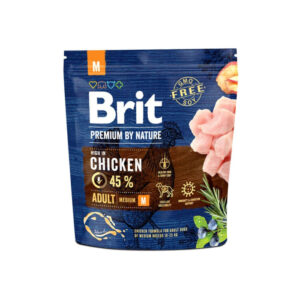 Brit Premium Dog Adult M Сухий корм з куркою для дорослих собак середніх порід