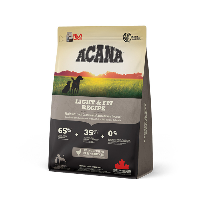 Acana Light & Fit Recipe - сухий корм для дорослих собак для підтримки здорової ваги тіла
