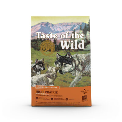 Taste of the Wild High Prairie Puppy Formula Беззернова формула з м'ясом бізона та запеченою косулею для цуценят усіх порід, а також для вагітних і годуючих самок