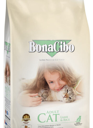 BonaCibo Adult Cat Lamb & Rice Сухий корм супер преміум класу з м'ясом ягняти та рисом для дорослих котів всіх порід з чутливим шлунком та вибагливих до їжі